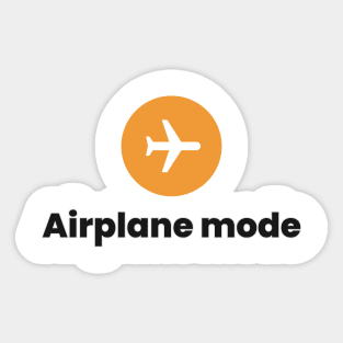 Airplane mode on Sticker